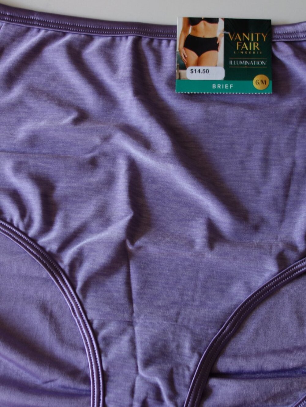 Women's Vanity Fair Lingerie® Illumination Brief Panty 13109 BlueBerry Moss Sz 6